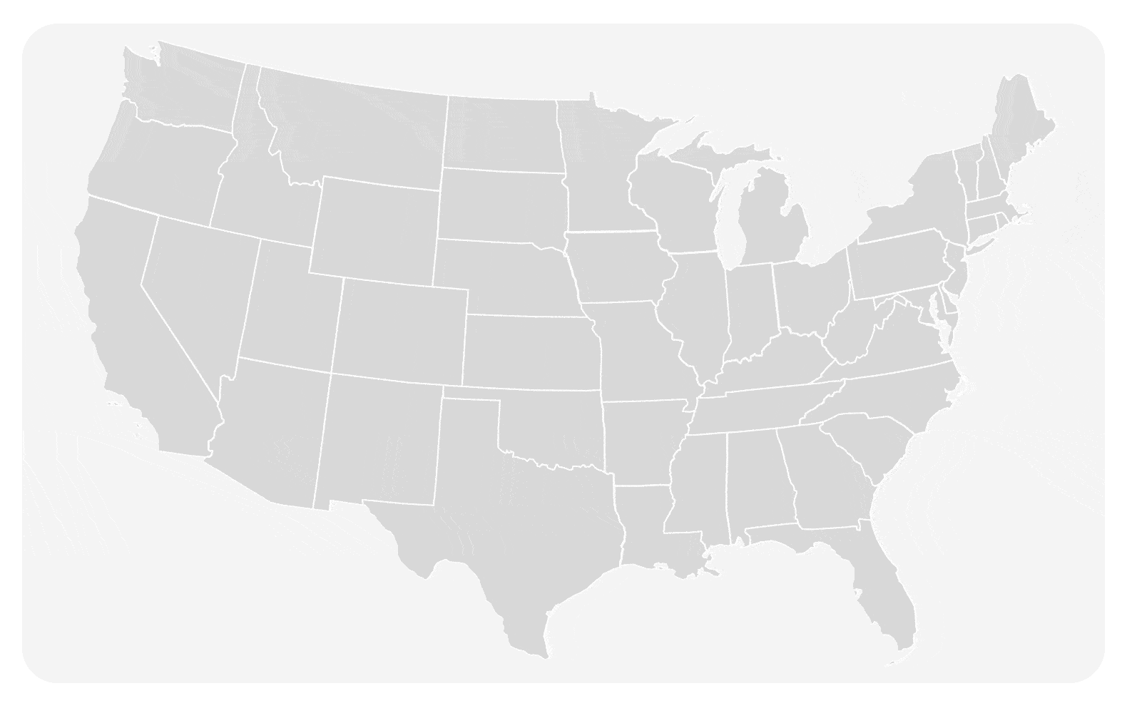 US Map with BELAY Chick-fil-a Client Locations