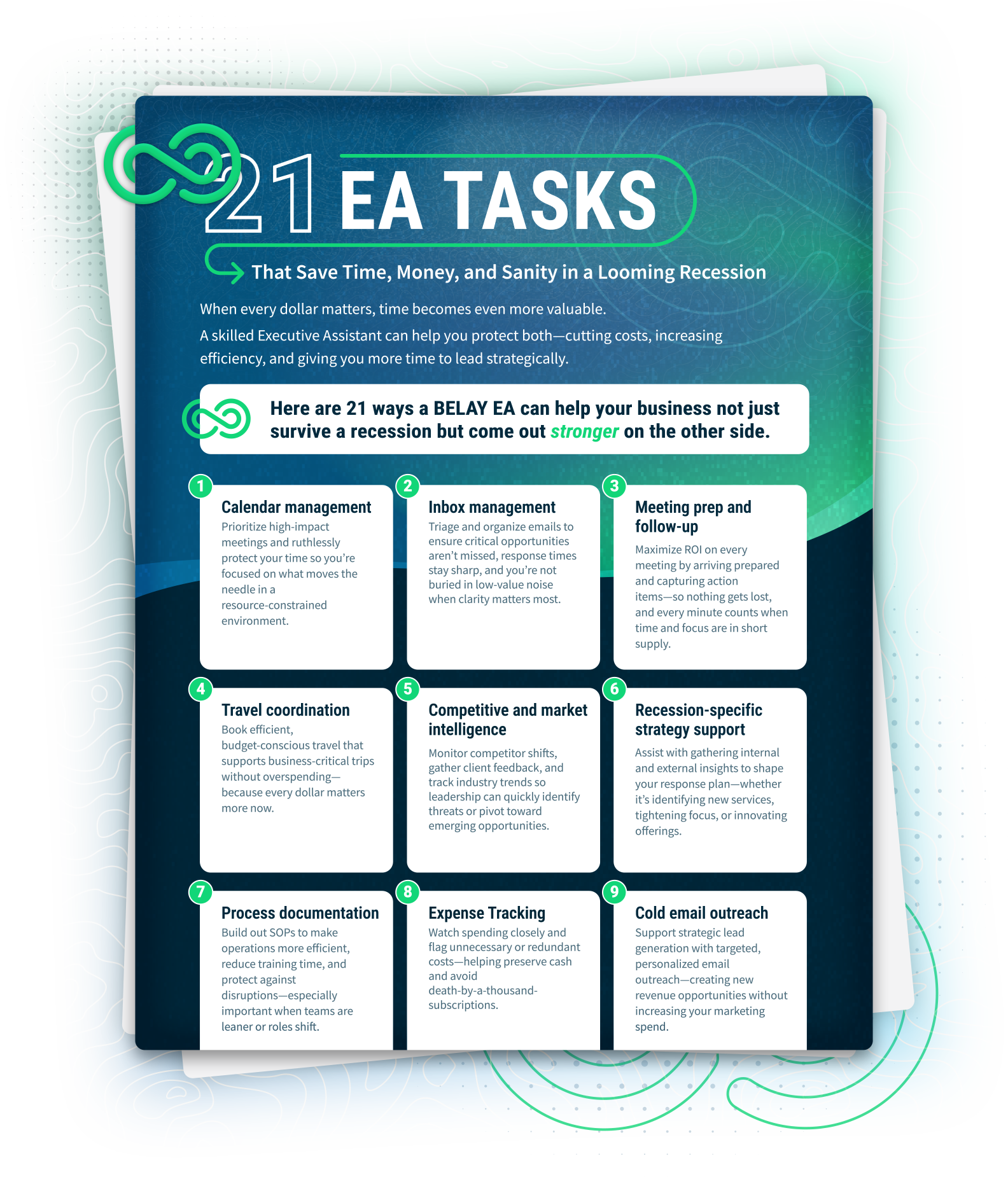 21 EA Tasks That Save Time, Money, and Sanity in a Looming Recession Icon